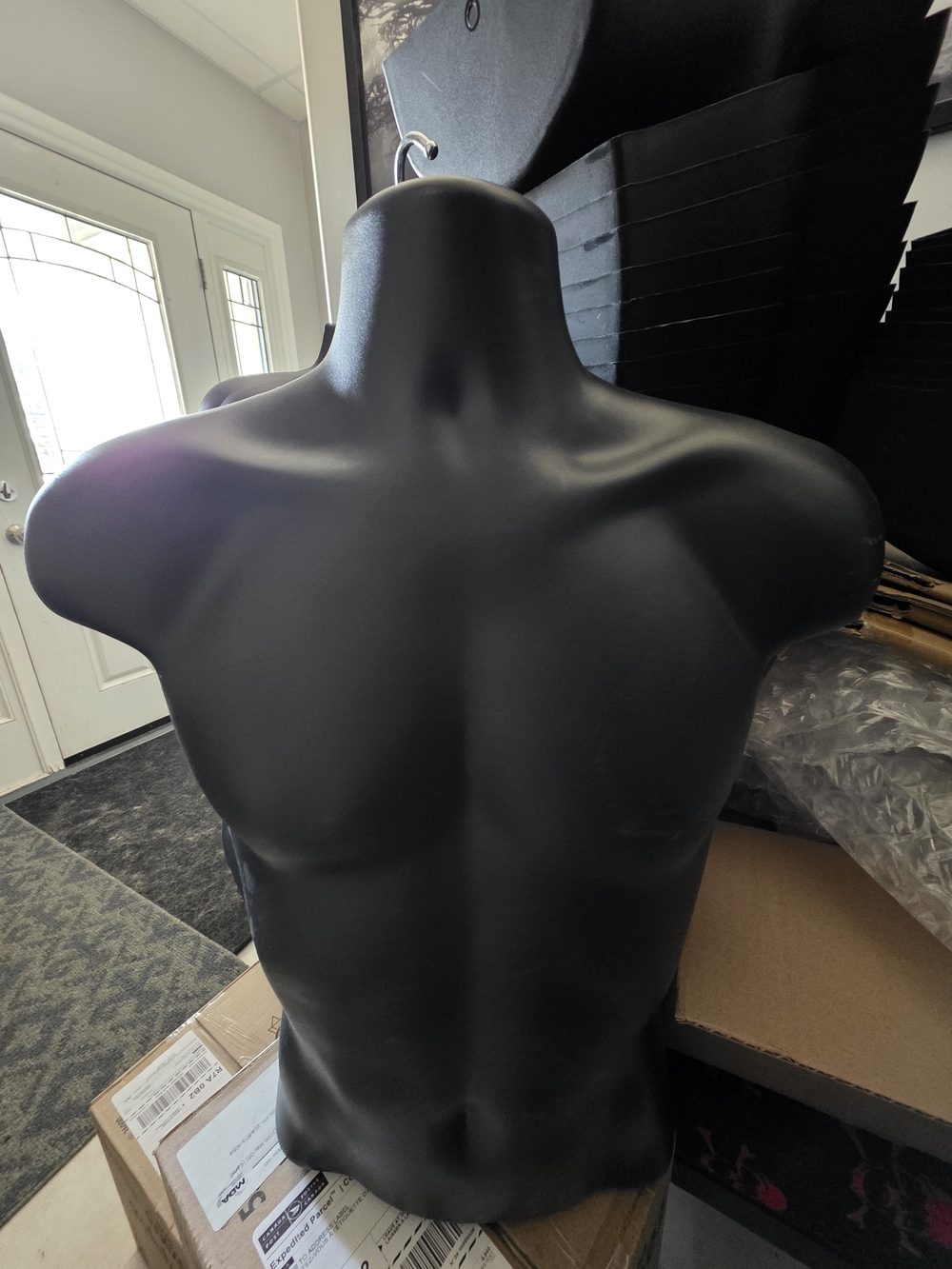 Black Male Torso Mannequin Display
